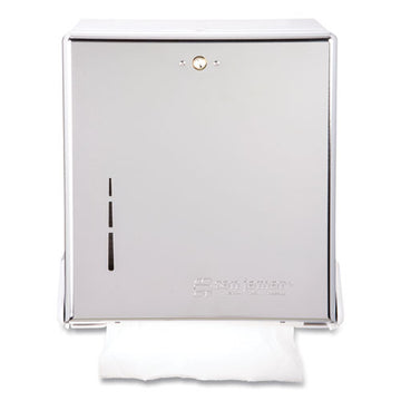 San Jamar® True Fold C-fold-multifold Paper Towel Dispenser, 11.63 X 5 X 14.5, Chrome freeshipping - TVN Wholesale